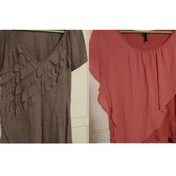 Maurices Tops - BUNDLE OF 2- Ruffle Blouses- Sz Large